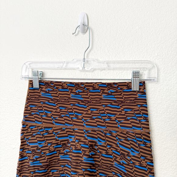 [Aerie] Offline Brown Goals Crochet Inset Geometric Bike Shorts NWT Sz Medium M - Picture 9 of 12